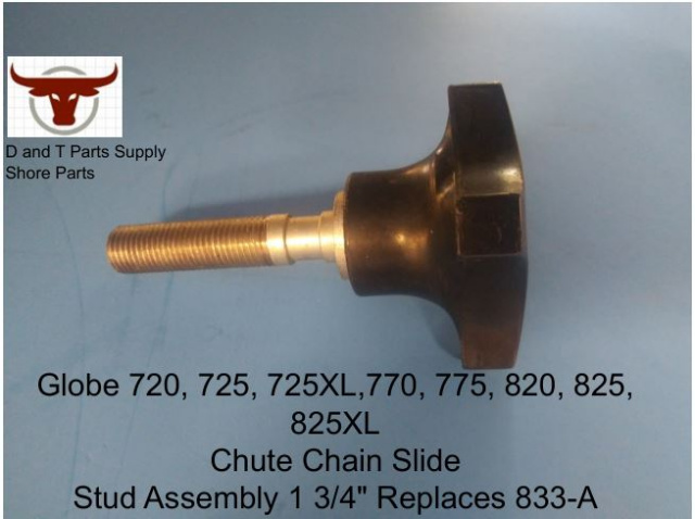 Globe Slicer Part 833A Chain Slide Stud Assembly For Models 720-725-725XL-770-775-775XL-820-825-825X